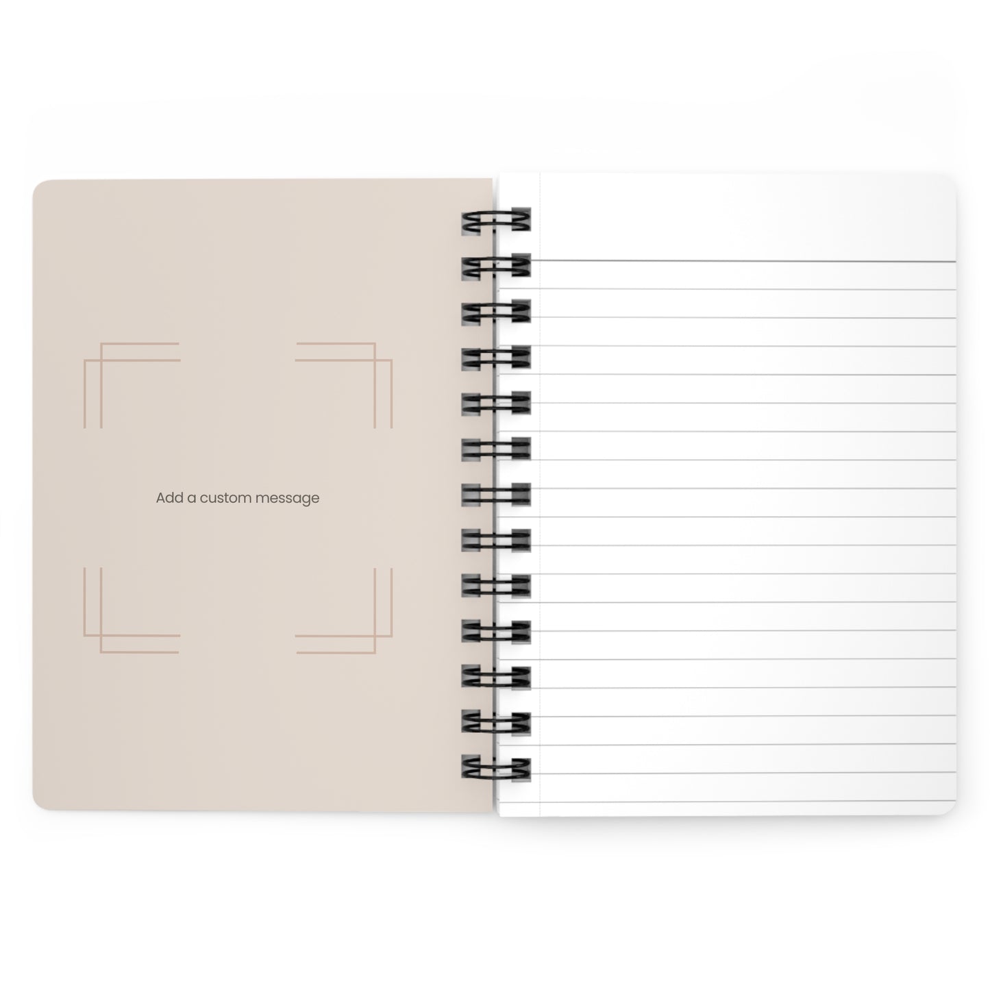 Custom Spiral Bound Journal — Add Your Name & Art‑Line Portrait