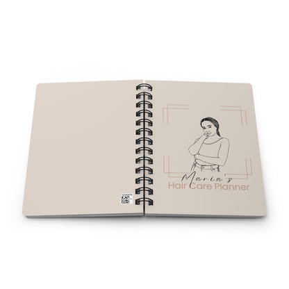 Custom Spiral Bound Journal — Add Your Name & Art‑Line Portrait