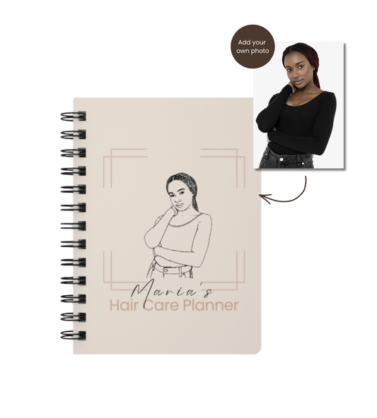 Custom Spiral Bound Journal — Add Your Name & Art‑Line Portrait